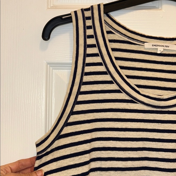 Emerson Fry Hemp & Organic Cotton Striped Tank Midi Dress - Picture 7 of 12